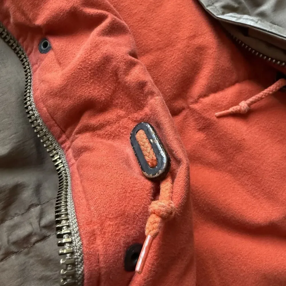 VTG Polo Ralph Lauren Down Mountain Expedition Parka Brown Jacket Small RARE Ski